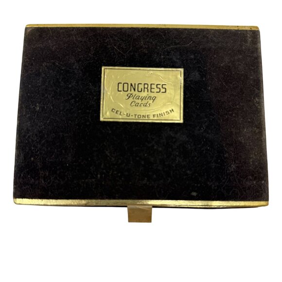 Vintage Congress Playing Cards Boxed Medieval SIr Lancelot Hogier Valet Jack Art - Picture 2 of 4